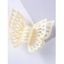 Hollow Out Butterfly Plain Color Trendy Hair Claw - PURPLE 