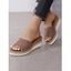 Summer Casual Platform Wedge Slippers - Abricot EU 42
