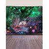 Tapisserie Murale Motif Paysage Pont et Forêt Décor Maison - multicolor 150 CM X 130 CM