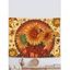 Tapisserie Murale Décorative Motif Tournesols Feuilles et Lune - multicolor 150 CM X 130 CM