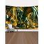 Tapisserie Murale à Imprimé Dragon et Éclairs Décor Maison - Jaune clair 95 CM X 73 CM