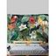 Tapisserie Murale à Imprimé Perroquets Fleurs et Feuilles Tropicales Décor Maison - Vert profond 95 CM X 73 CM