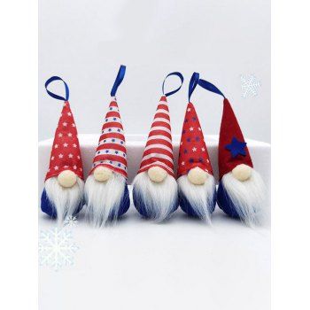 

5 Pcs American Flag Elements Cute Ornaments, Multicolor