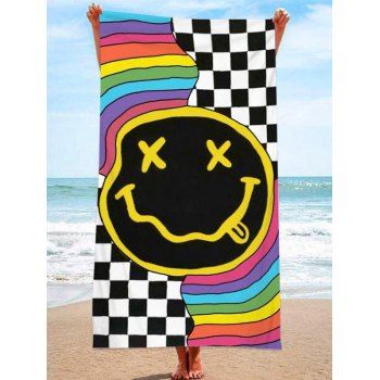 

Allover Print Rectangle Beach Towel Cover-up, Multicolor
