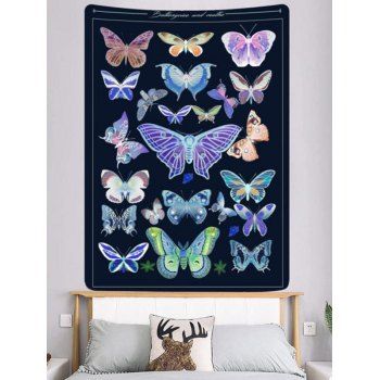 

Colored Butterfly Print Tapestry Hanging Wall Home Decor, Multicolor