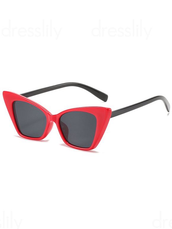 Lunettes de Soleil Monture Epaisse Carrée pour Extérieur - Rouge 