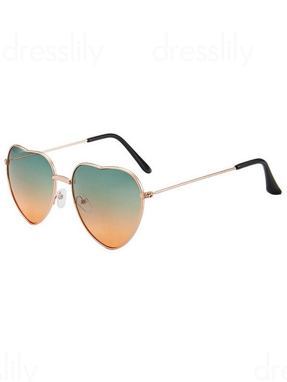 Lunettes de Soleil Ombrées en Forme de Cœur pour Extérieur - multicolor C 
