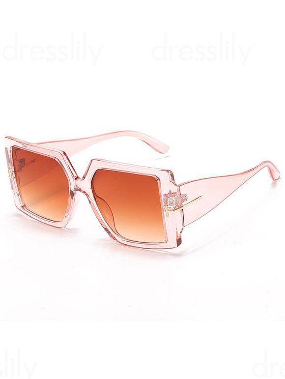 Lunettes de Soleil Monture Epaisse en Forme Carrée pour Extérieur - Orange 