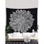 Tapisserie Murale à Imprimé Fleurs 3D Décor Maison - Gris Clair 100 CM X 75 CM