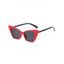 Lunettes de Soleil Monture Epaisse Carrée pour Extérieur - Rouge 