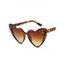 Lunettes de Soleil Elégantes Epaisses en Forme de Cœur pour Extérieur - multicolor B 