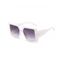 Lunettes de Soleil Monture Epaisse en Forme Carrée pour Extérieur - Blanc 