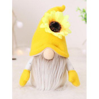 

Sunflower Cute Faceless Doll Ornament, Yellow