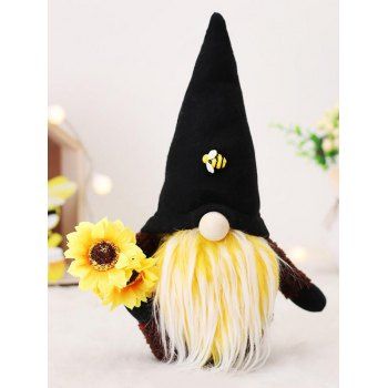 

Sunflower Cute Faceless Doll Ornament, Deep coffee