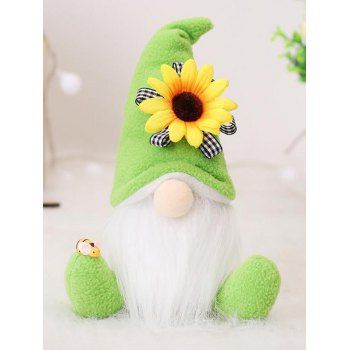 

Sunflower Cute Faceless Doll Ornament, Light green