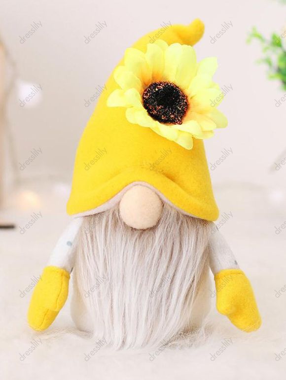 Poupée avec en Forme de Tournesol - Jaune 