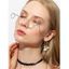 Monture de Streetwear en Forme de Vague avec Strass - Argent 