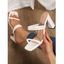 Braid Deisgn Slip On Chunky Heels Plain Color Outdoor Sandals - Blanc EU 39