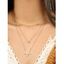 Collier Chaîne Réglable Superposé en Forme D'Etoile - d'or 1PC