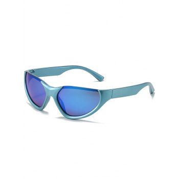

Men Outdoor Irregular Shaped Cycling Sunglasses, Blue