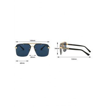 Rectangle Shaped Semi-Rimless Outdoor Sunglasses