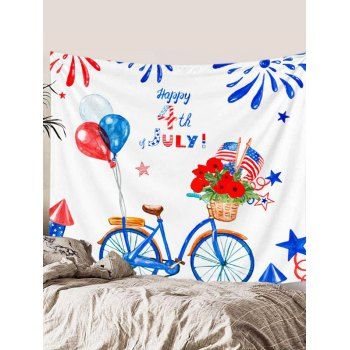 

American Flag Elements Tapestry Hanging Wall Patriotic Home Decor, Multicolor