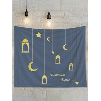

Moon Printed Tapestry Hanging Wall Home Decor, Golden