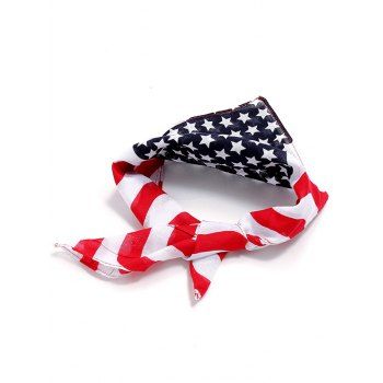 

2 Pcs American Flag Elements Patriotic Head Scarf, Multicolor a