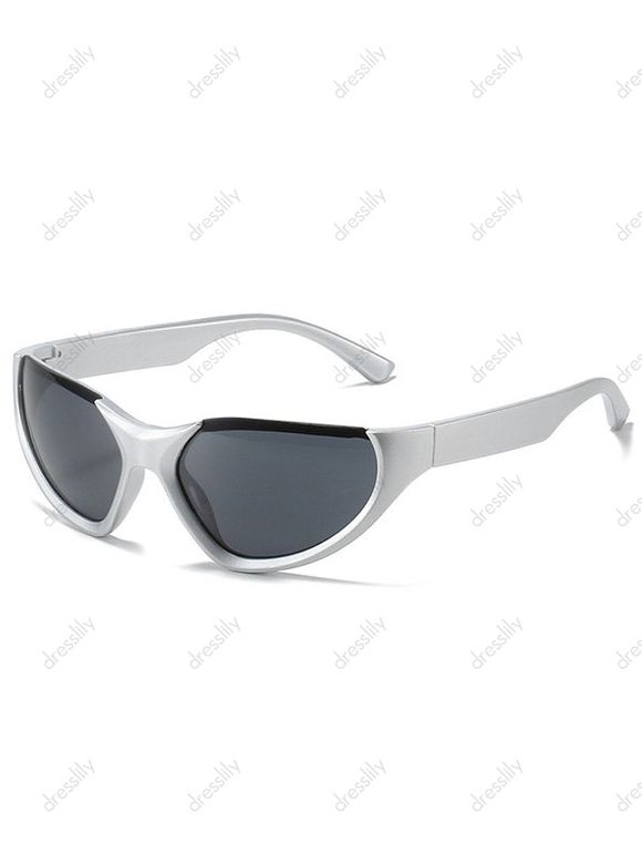Lunettes de Soleil de Vélo de Forme Irrégulière pour Extérieur - Argent 
