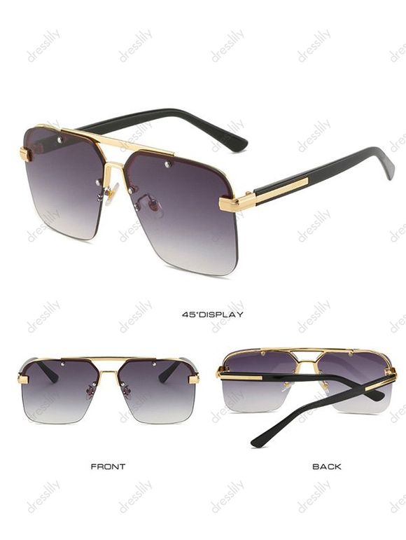 Lunettes de Soleil en Forme de Rectangle Semi-Monture pour Extérieur - Concorde 