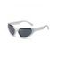 Lunettes de Soleil de Vélo de Forme Irrégulière pour Extérieur - Argent 