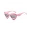 Lunettes de Soleil Ovales Epaisses avec Cadre - Rose clair 