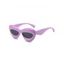 Lunettes de Soleil Ovales Epaisses avec Cadre - Pourpre 