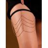 Chaîne de Corps Cuisse Elégant Embelli de Chaîne en Dentelle - d'or 1PC