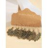3 Paires Boucles D'Oreilles Pendantes Motif Fleurs et Plumes Style Tribal Vintage - d'or 