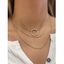 Collier Superposé Bague en O - d'or 