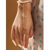 Bracelet Tendance en Perles Fantaisies Motif Papillon à Sculpture Creuse - d'or 