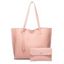 2 Pcs Bags Magnetic Closure Fringe High Capacity Shoulder Bag - LIGHT PINK 