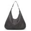 Plain Color PU Zipper High Capacity Shoulder Bag - DEEP RED 