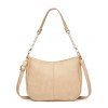 Sac à Bandoulière Tendance en Cuir PU Réglable avec Plusieurs Poches et Fermeture Éclair - multicolor A 