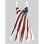 Star Striped Print Dress Colorblock V Neck Sleeveless High Waisted A Line Midi Dress - WHITE XXL