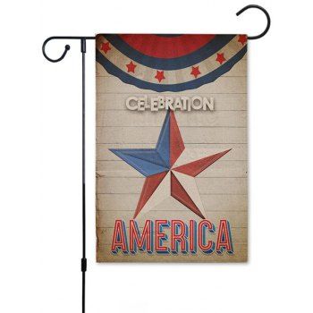 

Star Striped Letter Print Decorated Flag Patriotic Home Decor, Multicolor