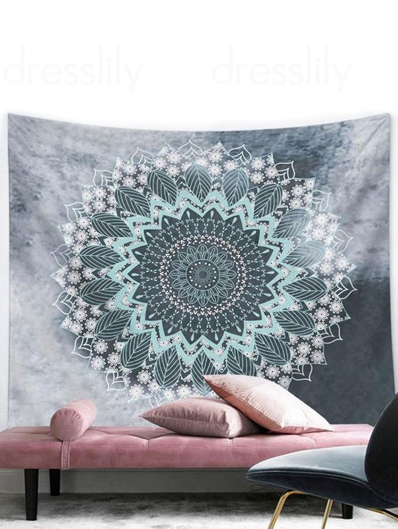 Tapisserie Murale Suspendue à Imprimé Fleur Décoration Maison - multicolor 150 CM X 130 CM