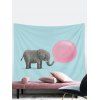Tapisserie Murale à Imprimé Éléphant Décor Maison - Rose clair 150 CM X 130 CM