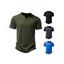 T-shirt de Base Simple en Couleur Unie Manches Courtes à Col Rond - Vert Armée XL
