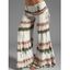 Pantalon Long Courbe Sanglé Déchiré Teinté à Jambe Large de Grande Taille - multicolor 5X