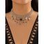 Collier Chaîne Gothique Croisé Perlé - Argent 