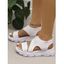 Breathable Open Toe Slip On Thick Platform Outdoor Casual Sandals - Rose Blush EU 42