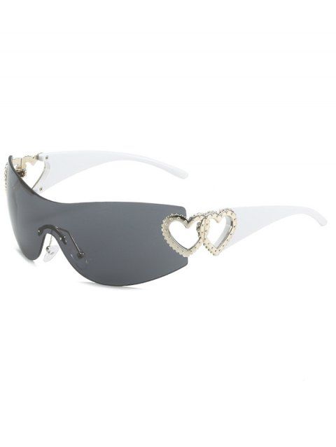 Irregular Heart Rimless Outdoor Sunglasses
