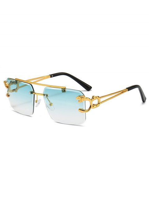 Lunettes de Soleil Rectangle sans Monture pour Extérieur
